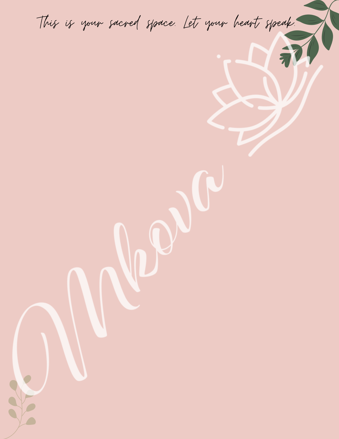 Becoming Me | Self Care Journal