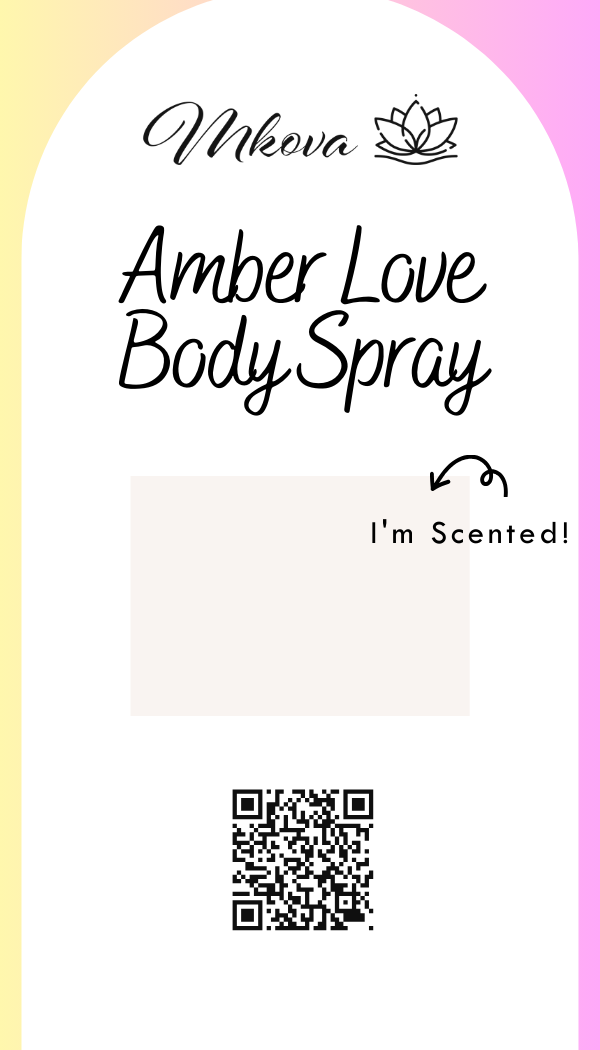 Amber Love | Natural Body Spray