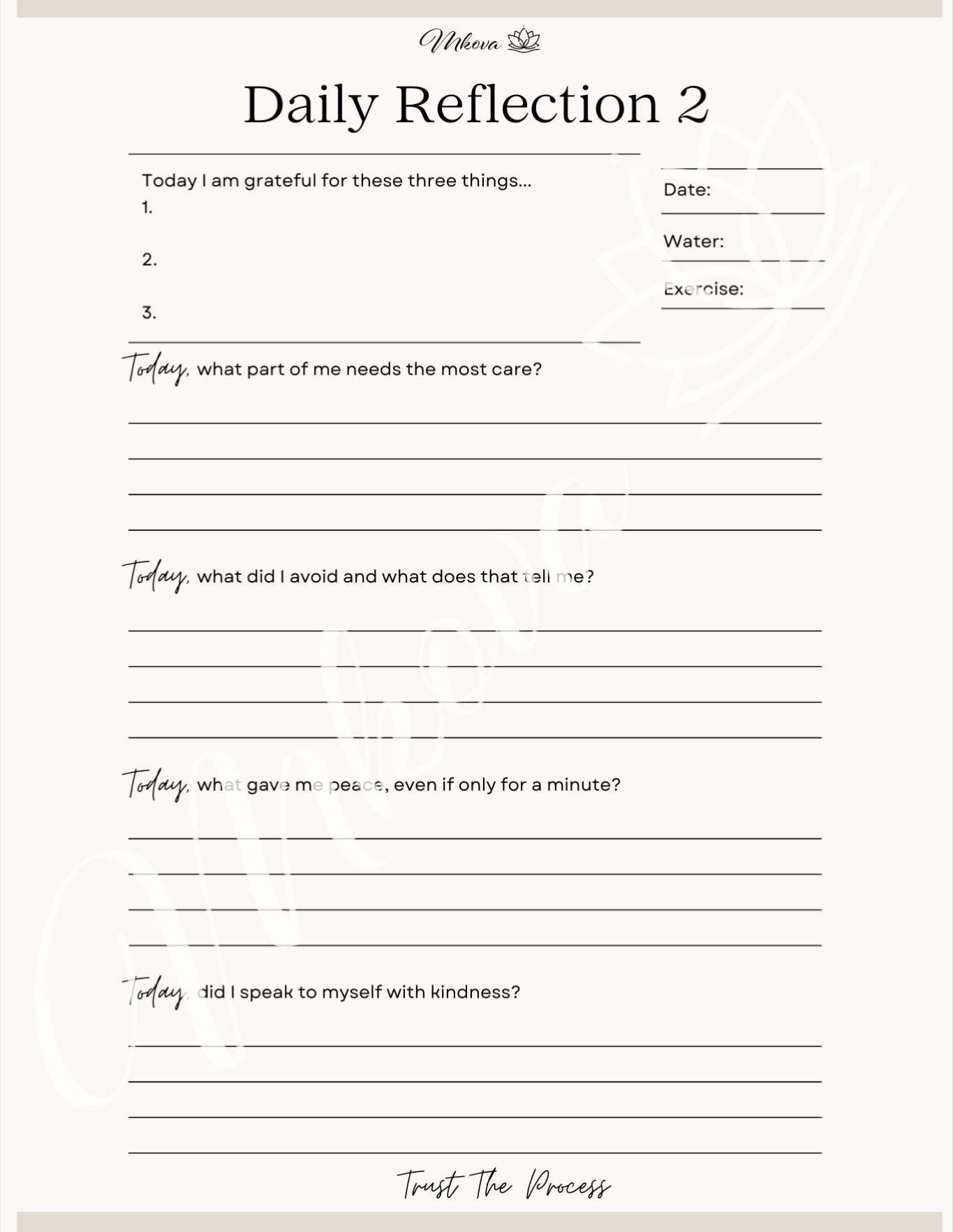 Becoming Me | Self Care Journal
