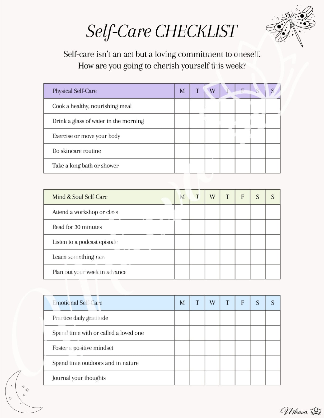 Becoming Me | Self Care Journal