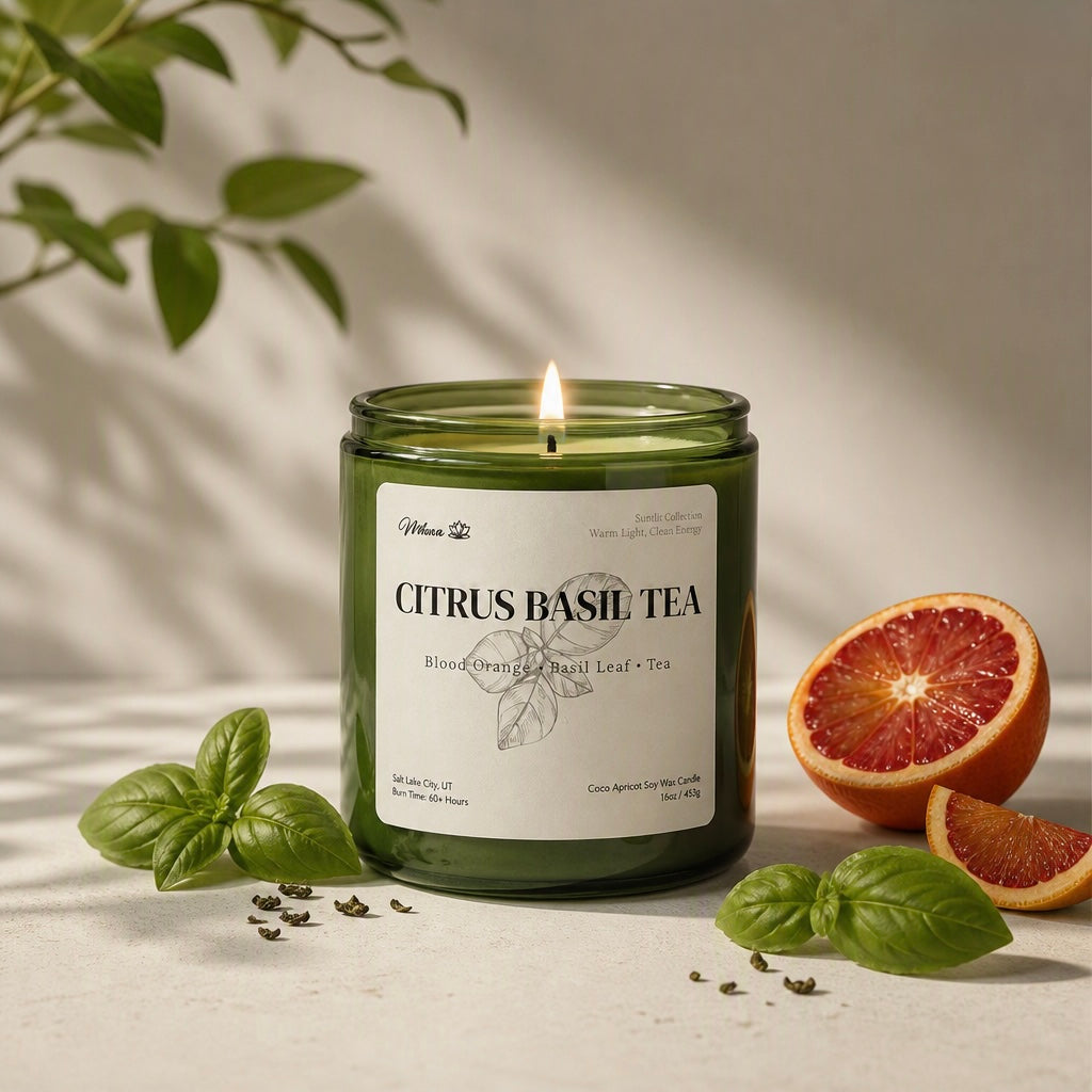 Citrus Basil Tea — Candle