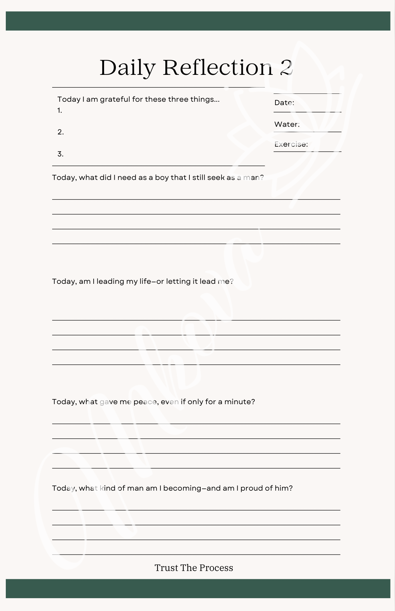 Forge Within | A Self Care & Reflection Journal for Men