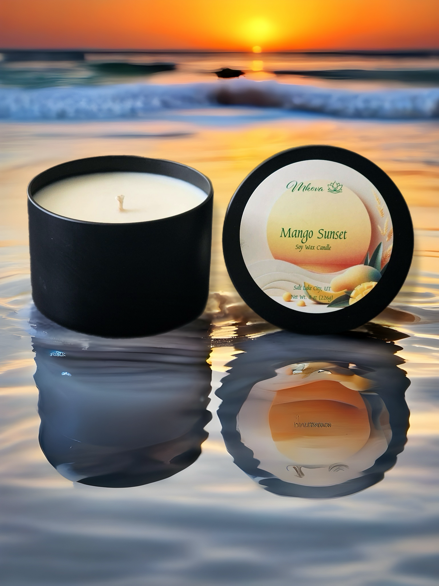 Mango Sunset | Natural Soy Wax Candle | Tin