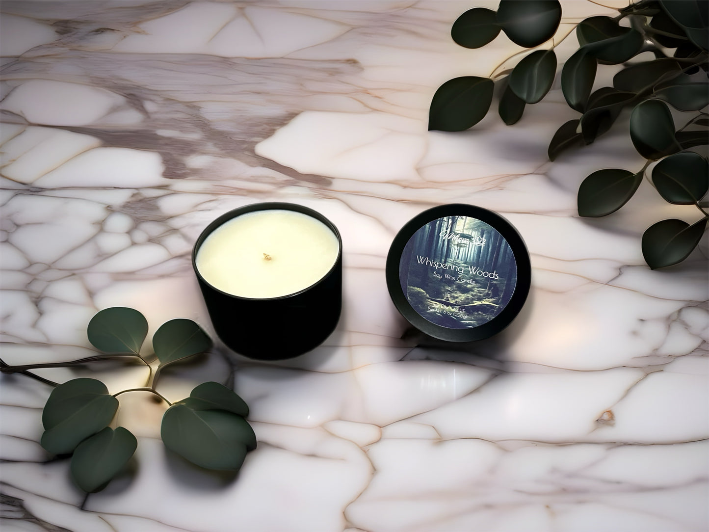 Whispering Woods | Natural Soy Wax Candle | Tin