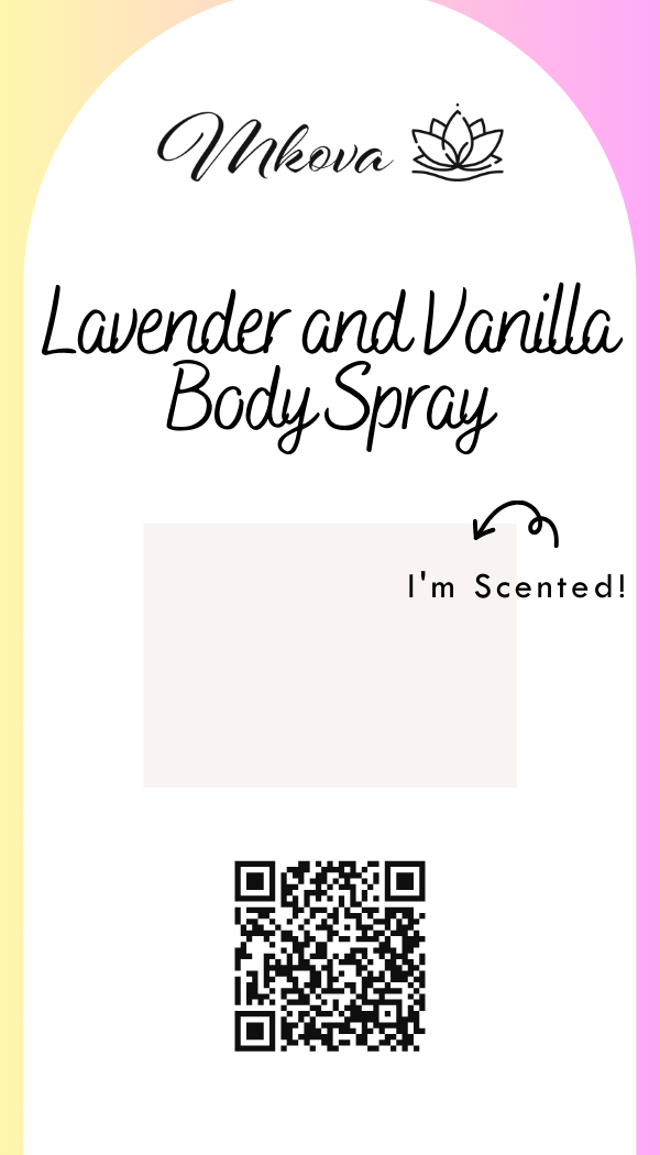 Lavender & Vanilla | Natural Body Spray